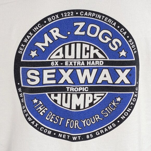 Mr. Zog’s Sex Wax Surf T Shirt Medium Tee Logo Graphic Skate Surf Surfer - Picture 2 of 5